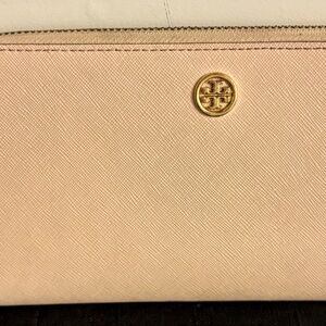 Tory Burch Pink and Cream Wallet